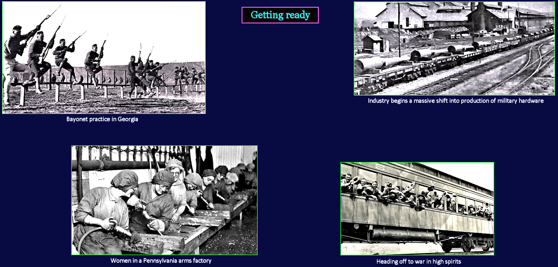 War mobilization, 1917